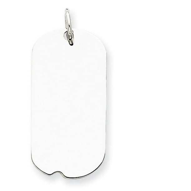 Sterling Silver Engraveable Dog Tag Disc Charm Sterling Silver Engraveable Dog Tag Disc Charm
